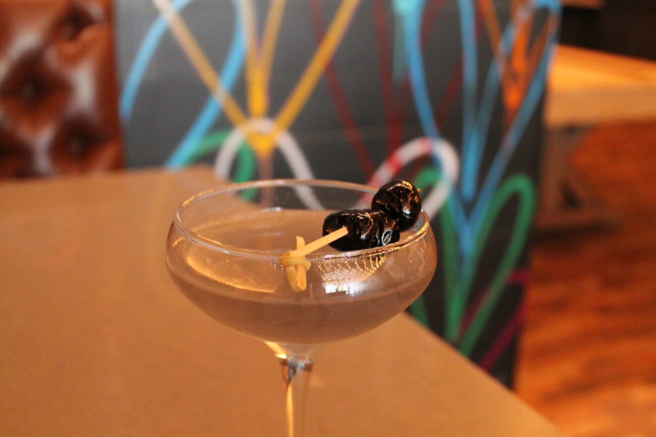 cocktail in Margarita glass, Canopy Bar Denver