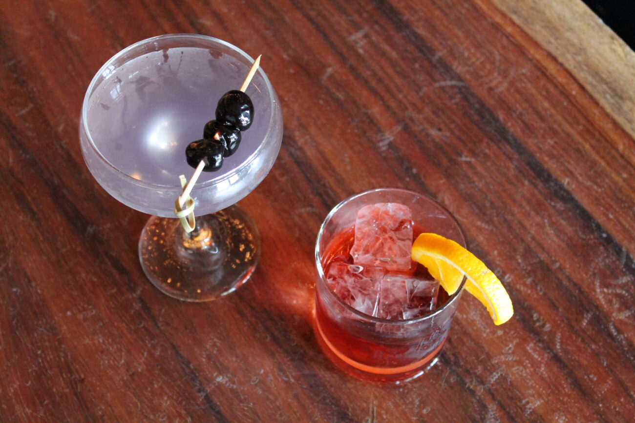 various cocktails served at Canopy Bar Denver